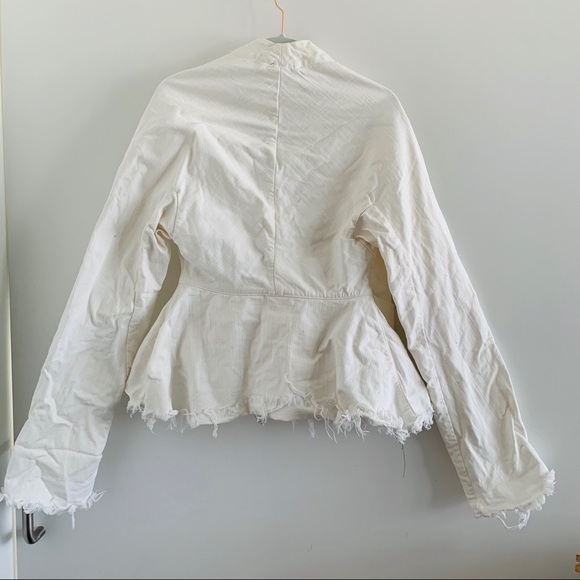 Marques'Almeida Draped Fitted Denim Jacket - Picture 4 of 4